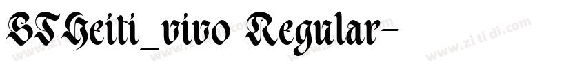 STHeiti_vivo Regular字体转换